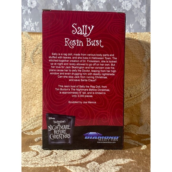 Nightmare Before Christmas Sally Resin Bust Diamond Select Toys #1087/3000 - Picture 8 of 8